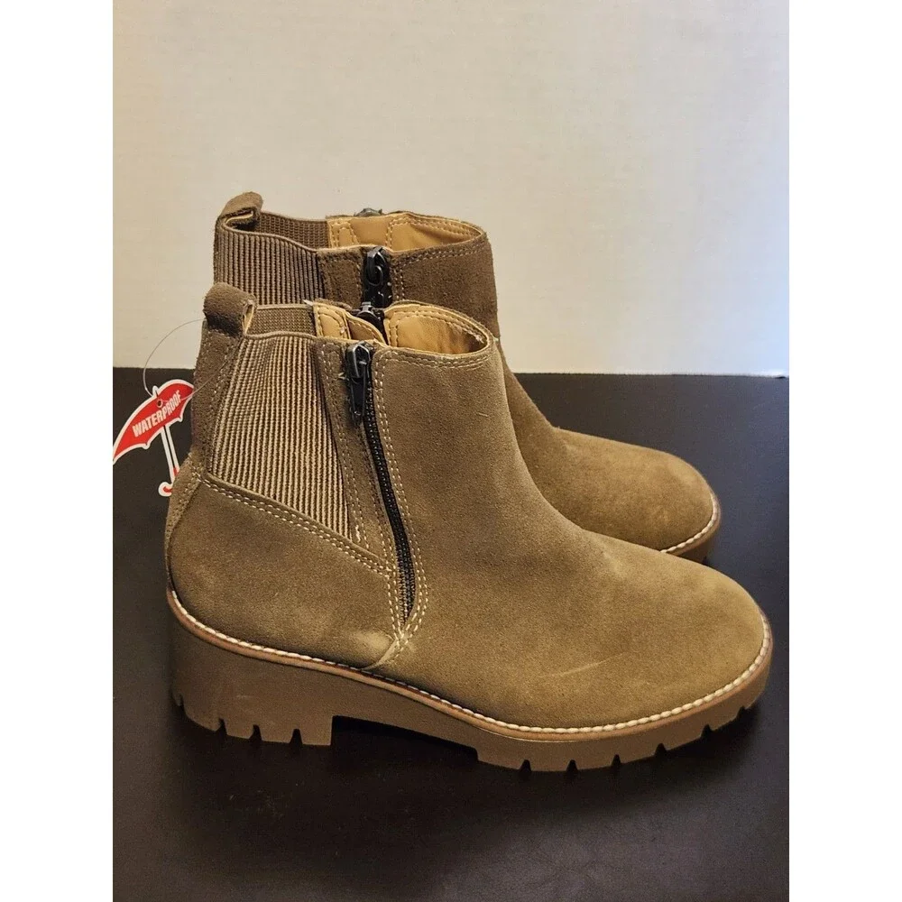 Sz8.5 - Blondo Damaris Womens Brown Suede Boot Waterproof